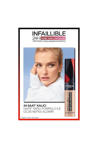 L'Oreal Paris Infaillible Tüm Yüze Uygulanabilir Kapatıcı 322 Ivory