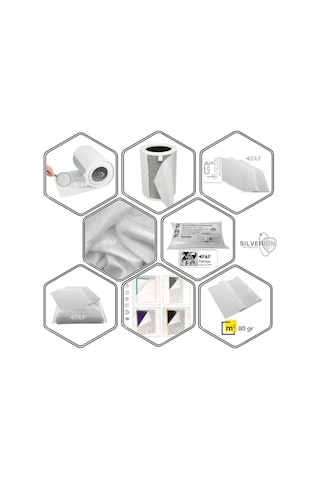 10 Adet Nano Gümüş İyonlu Elektrostatik Toz Tutucu Ön Filtre Xiaomi Smart Purifier 4 Compact İle Uyumlu