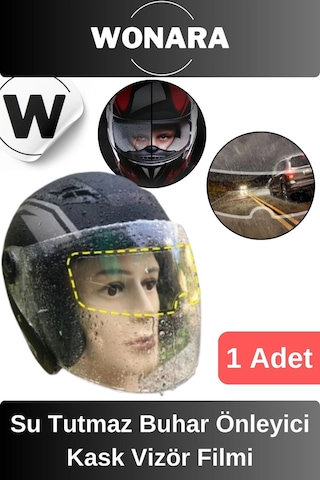 Özel Üretim Su Tutmaz Buhar Önleyici Yağmur Kaydırıcı Kask Vizör Filmi Bisiklet Motosiklet Uyumlu