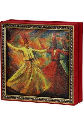 Semazen Tablo Çikolata Kutusu Takımı 25 Bölmeli 25x25 Cm