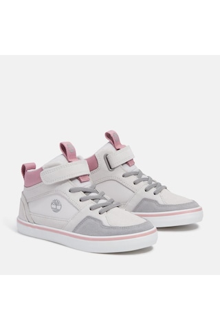 Timberland Stone Jump Mid Hook & Loop Unisex Çocuk Sneakers-33872 Açık Gri