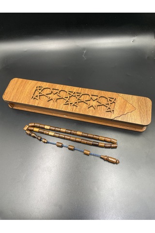 El Yapımı Aslan Ağacı Tespih 9x6 Mm
