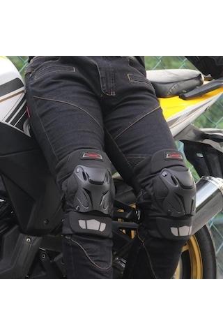 Didadodo Yeşil Çift Profesyonel Diz Pedleri Köpük Dolgu Knepads Koruyucu Yarış Motosiklet Yeşil