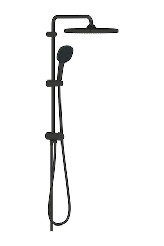 Grohe Tempesta System 250 Cube Duvar Bağlantılı, Divertörlü Duş Sistemi Mat Siyah - 269772431 Siyah