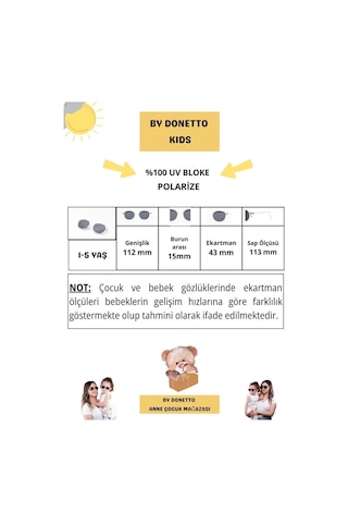 Yeni-unisex 1-5 Yaş Polarize Şeffaf Çocuk Güneş Gözlüğü Şeffaf