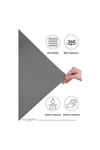 Lastikli & Hipoalerjenik Çarşaf%100 Pamuk Penye Kumaş 120x200 Antrasit, Luxcarsaf Abanoz
