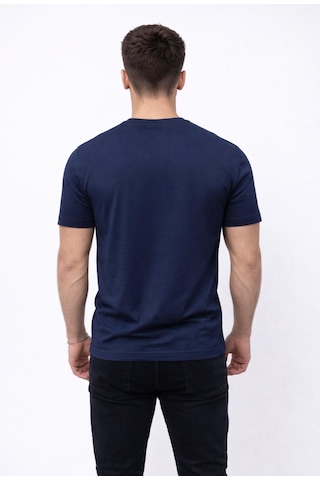 Axxel Erkek Lacivert Kısa Kollu Bisiklet Yaka T-shirt-d677 Lacivert