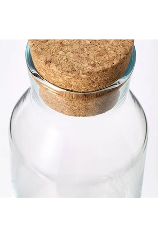 Sumuhome 365+ Mantar Kapaklı Sürahi Karaf Cam 0.5 Lt