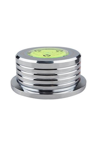 Vkemall Plak Stabilizatörü Levha Dürtü Filtresi - 50hz Seviye Ve Hız Göstergeli - Gümüş Alüminyum - Plak Çalar Uyumlu