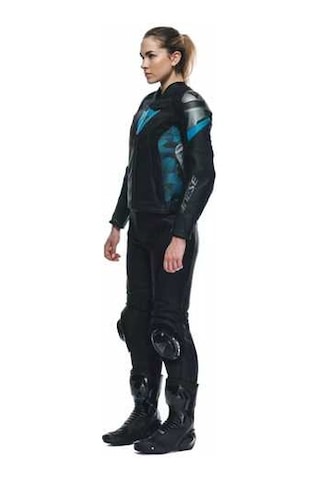Dainese Daınese Ceket Deri/avro 5 Leather Jacket Wmn Blk Teal Ant