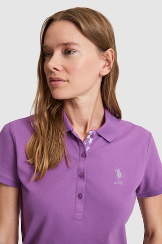 U.s. Polo Assn. Kadın Menekşe Tişört Basic 50321798-vr037 Menekse