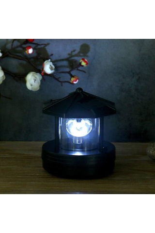 Parça Siyah Güneş Enerjili Işık Kulesi, Su Geçirmez, Led Döndürülebilir Güneş Enerjili