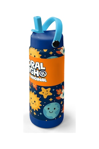 Coral High Lacivert Uzay Desenli Katlanır Ağızlıklı Çelik Termos 650 Ml 38342 Lacivert