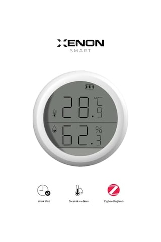 Akıllı Dijital Termometre Uygulama Denetimli Zigbee İç Mekan Isı Ölçer Ve Nem Ölçer Higrometre X7608