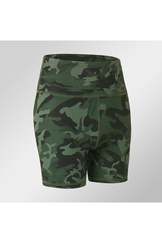 Gajeena Kadın Spor Şortu - Yüksek Bel, Nefes Alabilir, Esnek Ve Ter Emici, Koşu & Fitness İçin Ordu Yeşili