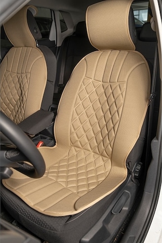 Volvo S60 2019+ Uyumlu Koltuk Minderi Ön 2'li Set Elegance Bej
