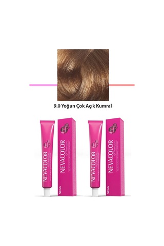 2 Li Set Premium 9.0 Yoğun Çok Açık Kumral - Kalıcı Krem Saç Boyası 2 X 50 G Tüp