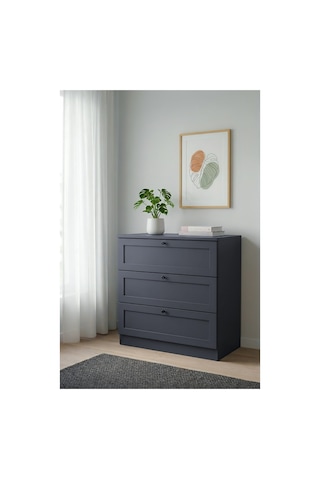 Terra 3 Çekmeceli Şifonyer 75x77x42 Cm Modern Tasarım Beyaz