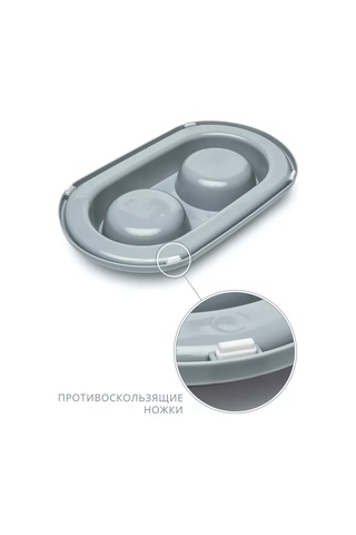 Al'ternativa Kedi Ve Köpekler İçin Çiftli Kap, Gri 178093932