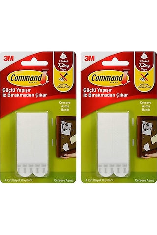 3m 17206 Command Büyük Boy Cırt Bant 2 Paket