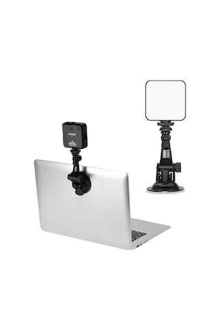 Andoer W64 6 W Mini Video Konferans Aydınlatma Kiti Siyah Siyah