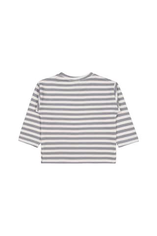 Civil Boys Kendinden Çizgili 2-5 Yaş Sweatshirt - Gri