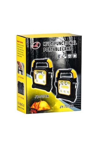 Powermaster Hc-7078-d Üç Çalışma Modlu Şarjlı 40 Smd Ledli Taşınabilir Solar Panelli Lamba