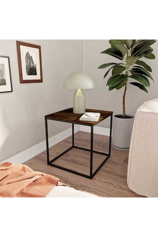 Profile Köşe Sehpa - Koyu Ceviz Oslo Ceviz 50x52x50 Cm Gxyxd