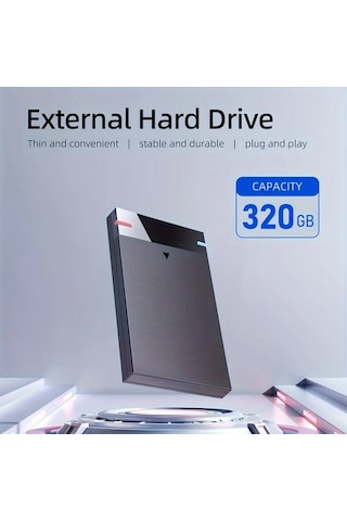 Boatshop1 320gb Taşınabilir Harici Sabit Disk Usb 3 0 Yüksek Hızlı Okuma Yazma Pc Laptop Telefon Uyumlu