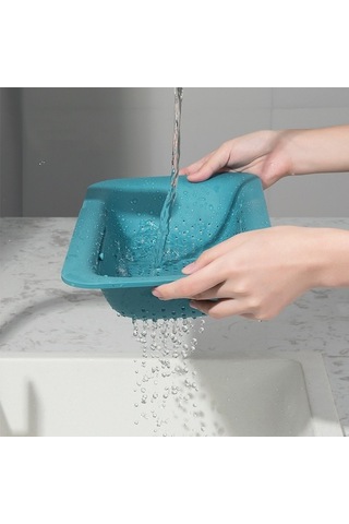 Dancemonkey Geri Çekilebilir Drenaj Rafı, Pratik Lavabo Aksesuarı, Gri, Mutfak Dekorasyonu Gri