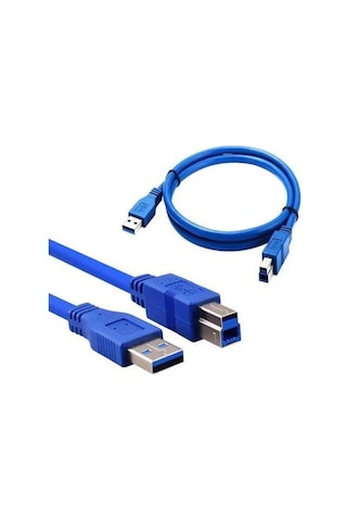 1 Metre Usb 3.0 Yazıcı Kablosu 1 Metre Usb 3.0 Printer Kablosu Am Bm Kablo