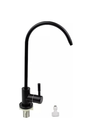 Oute Filtre İçin Tekli Su Musluğu, İnce Akışlı 178590751 Siyah Mat