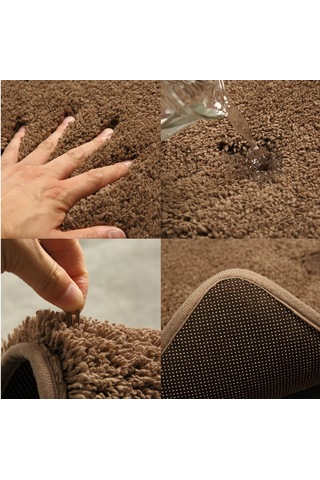 Youtek 2 Parça Banyo Paspas Seti: 50x78 Cm Banyo Paspası Ve 50x40 Cm U-şekilli Tuvalet Paspası, Kaymazsız Tabanlı, Yıkama Makinesine Uygun, Bej Diğer