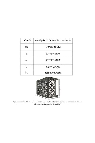 City Klima Motoru Gizleme Kafesi Ral 7016 Antrasit 87x70x41 Cm 87 x 70 x 41