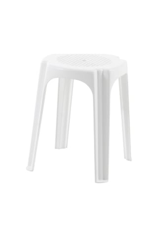 Papatya İnci Plastik Tabure - Bahçe Balkon Taburesi