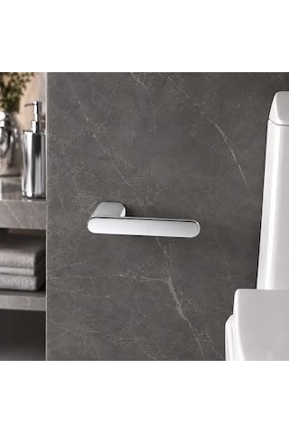 System Ovalin Tuvalet Kağıtlığı Krom Renk 25x63x159 Mm Ba1025 002 Cr Çok Renkli