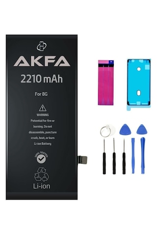 Akfa Apple Uyumlu iPhone  8 Telefon Batarya- 2210 Mah Tamir Seti Model:24ıugy443