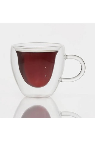 Magistro Cam Kalp Çift Tabanlı Bardak 250 Ml 132518923 Beyaz