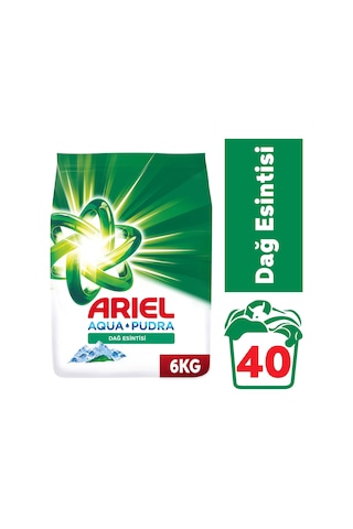 Ariel Toz Çamaşır Deterjanı Dağ Esintisi 40 Yıkama 6 KG