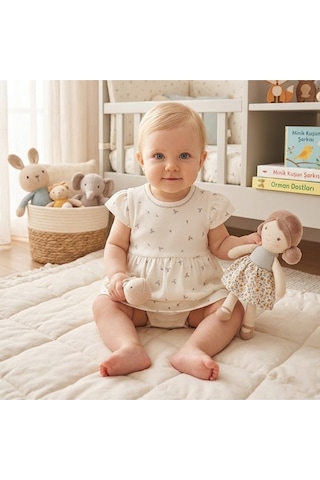 Olive Branch Theme Elbise Body 46086 Ekru
