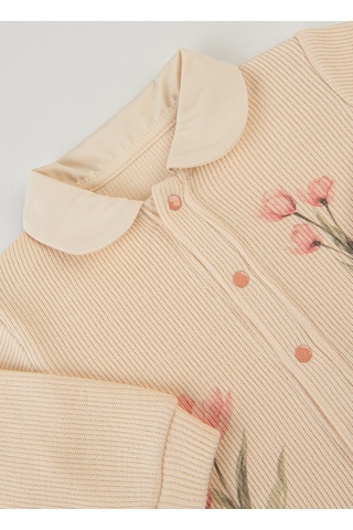 KitiKate Organik Meadow Hırka Bej