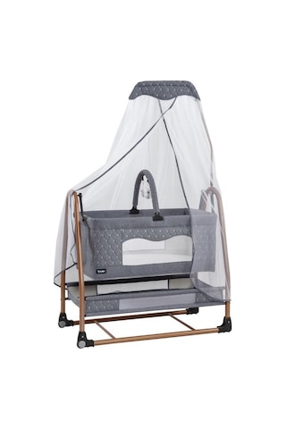 Tommy Baby Rüyatüllü Sepet Beşik Sallanabilir Bebek Beşiği Tüllü Beşik 001