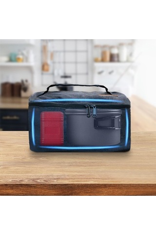 Ebitda Açık Alan Kampı Mini Ocak Depolama Çantası - Taşınabilir Gaz Ocağı Poşeti - Oxford Kumaş - Koyu Gri - Kullanışlı Taşıma Çantası Koyu Gri