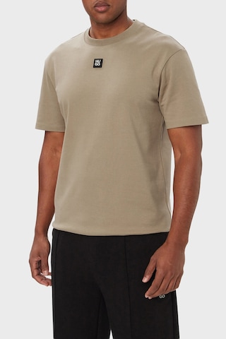 Hugo Logolu Bisiklet Yaka % 100 Pamuk Regular Fit T Shirt Erkek T Shirt 50505201 928 Bej