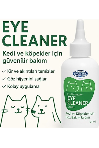 Biyo-dermacure Eye Cleaner Kedi Ve Köpekler Için Göz Bakım Ürünü 50 Ml