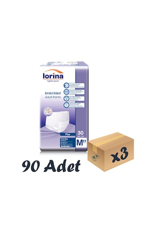 Lorina 6 Damla Yetişkin Emici Külot M 3 x 30'Lu