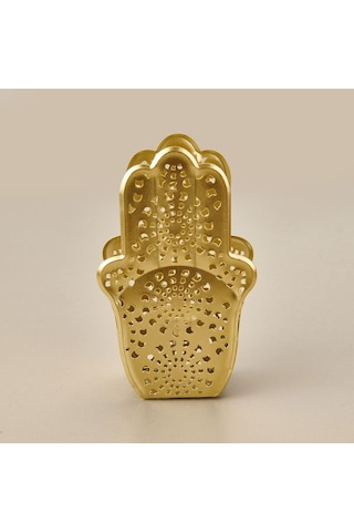 Kpm Etnik Metal Mumluk - Gold - 10 Cm ALTIN