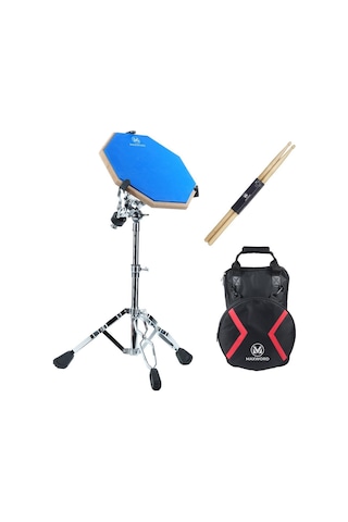 Maxword Dd-239bl Pro Bateri Davul Çalışma Pedi Seti Drum Practice Pad Full Set