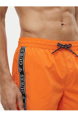 Guess F6gt00wn162wn162 Swimtrunk Logo Tape Erkek Şort Mayo Turuncu