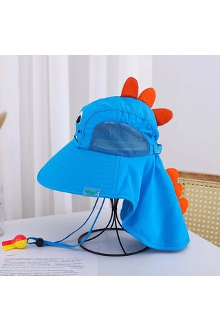 Dachuang Açık Çocuklar Güneş Şapkası Nefes Alabilen Güneş Koruma Şapkası İle Boyun Flep Sunhat Çocuklar Balıkçılık Safari Şapka Rabbit